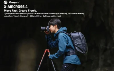 Fotopro X-AIRCROSS 4 Carbon Fibre Tripod: Fast, Lightweight Support for Travel Photographers